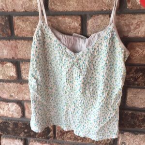 One of kind pastel floral take top